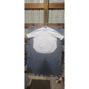 Gloria Vanderbilt Women's Amanda White‎ 3/4Sleeve Overshirt Collar 4X